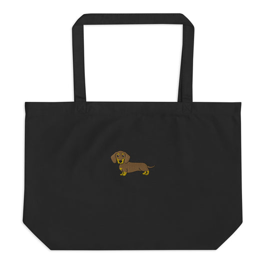 Dior - Chocotan - Short Haired Dachshund (Tote Bag)