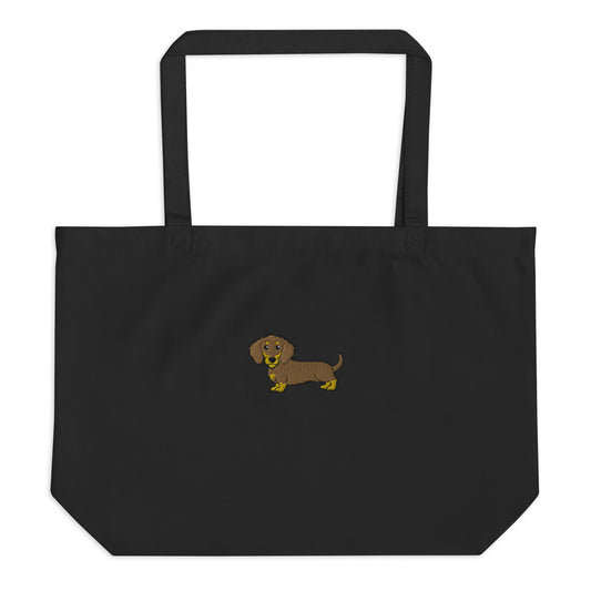 Freek - Chocotan -Wire Haired Dachshund (Tote Bag)