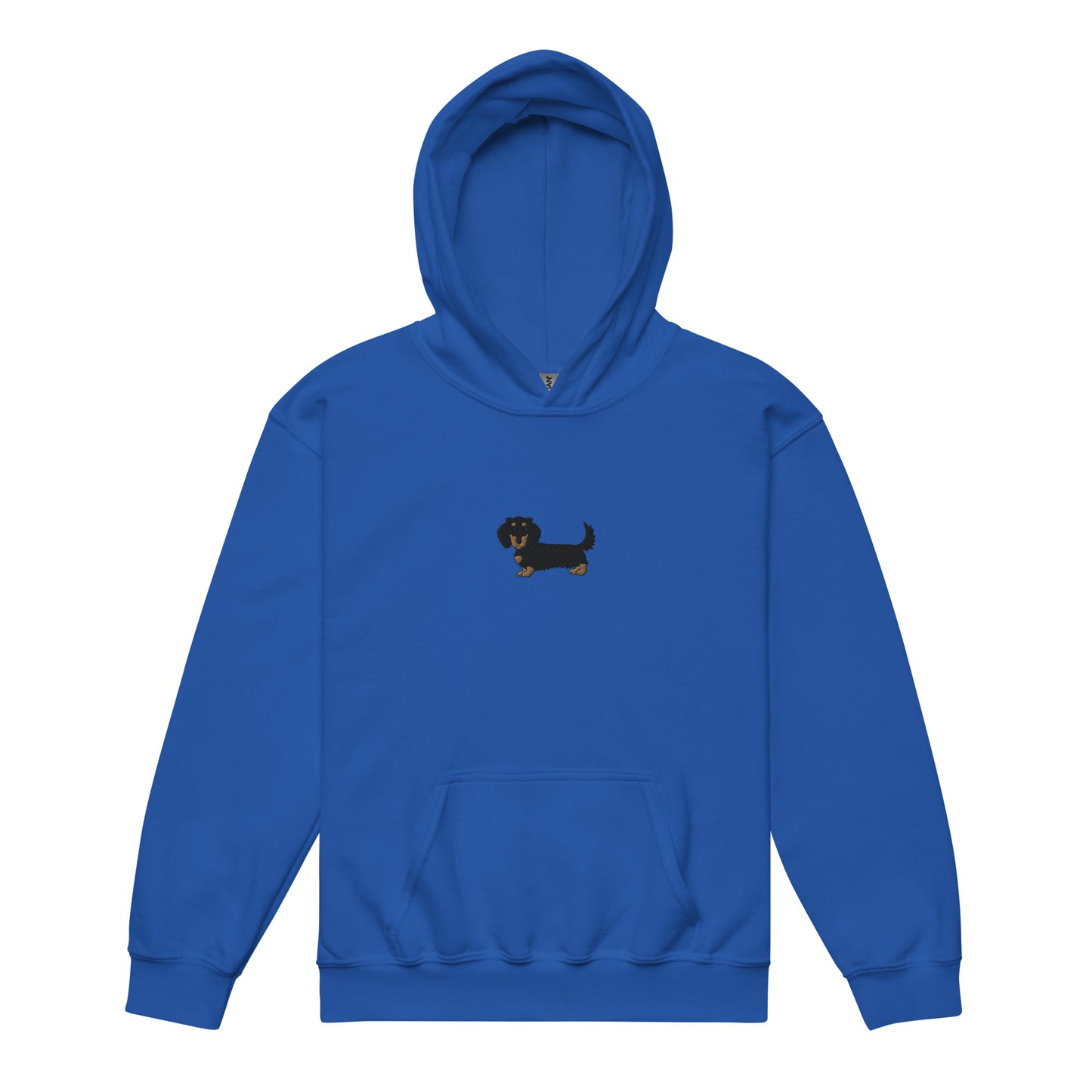 Ellie - Black & Tan - Long Haired Dachshund (Hoodie Kids)