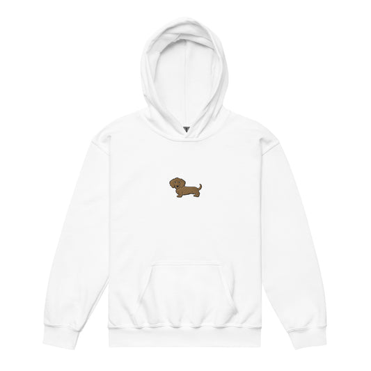 Lady - Brown -Wire Haired Dachshund (Hoodie Kids)